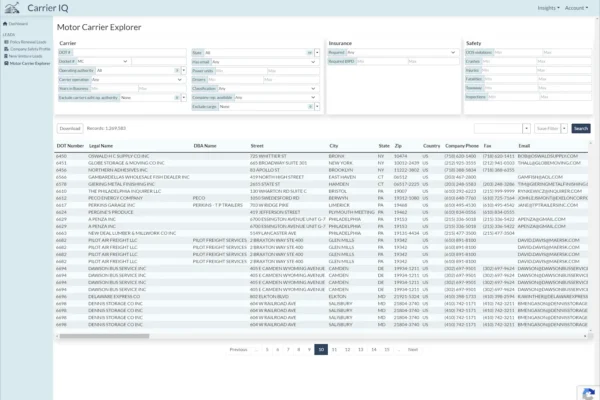 motor carrier explorer product