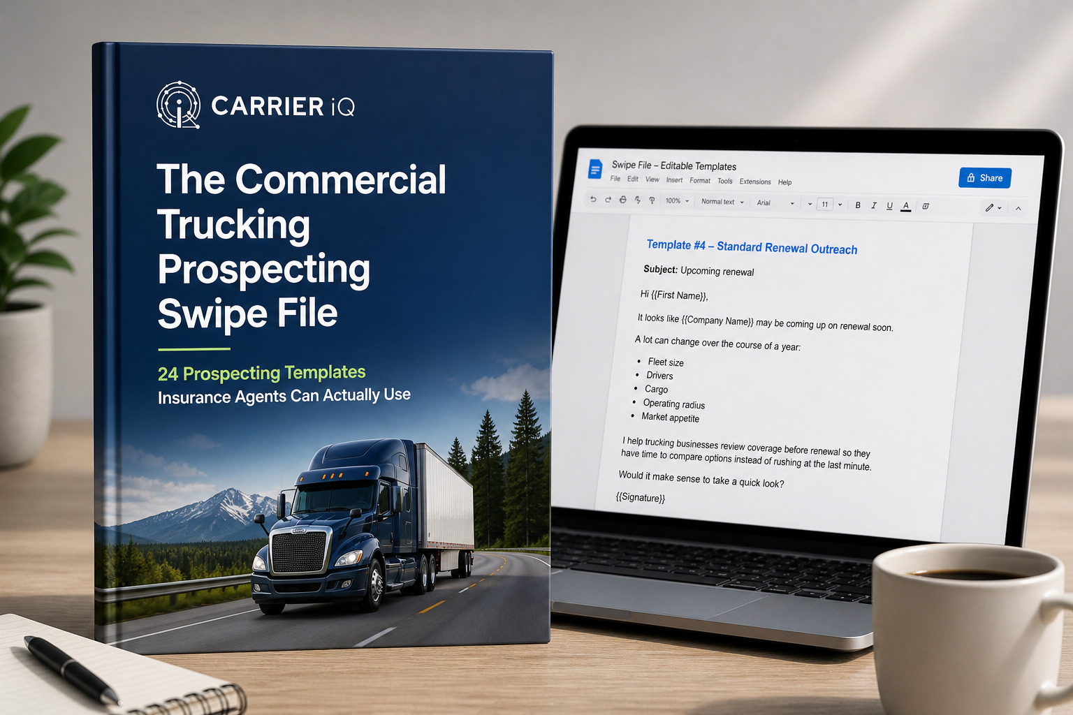 Carrier IQ - Swipe File - Commercial Trucking Prospecting Templates
