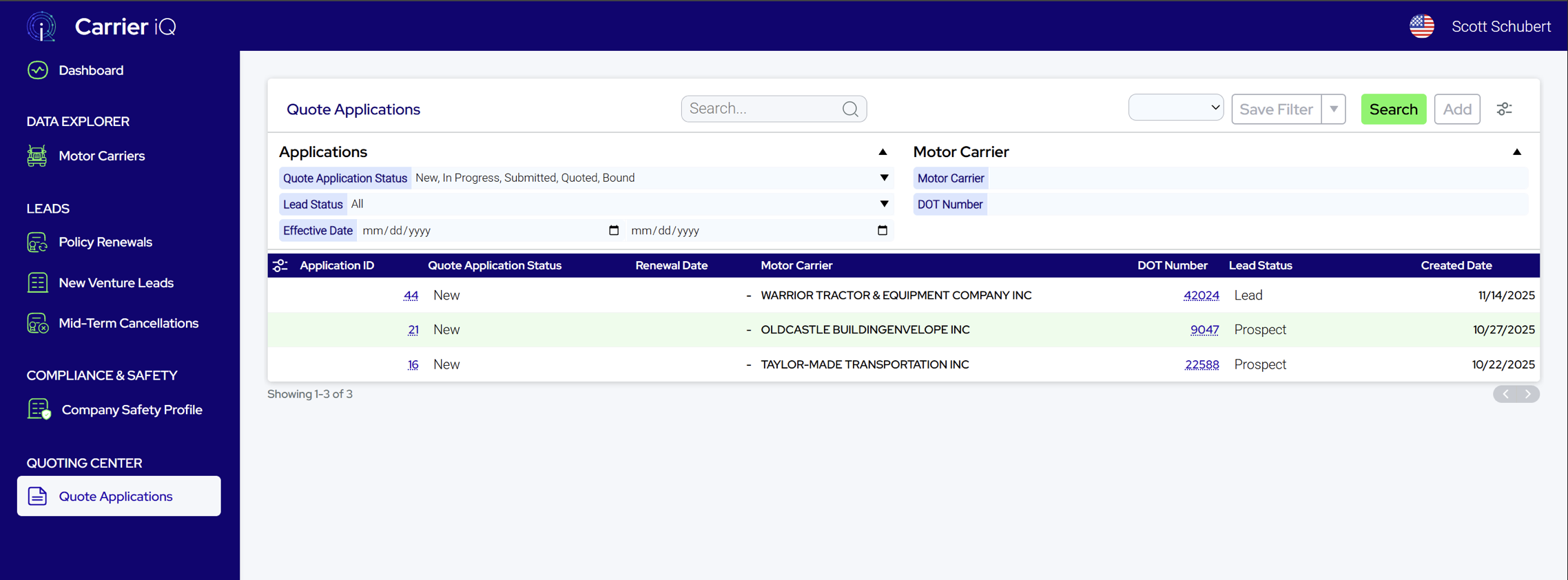 Quote Applications 1